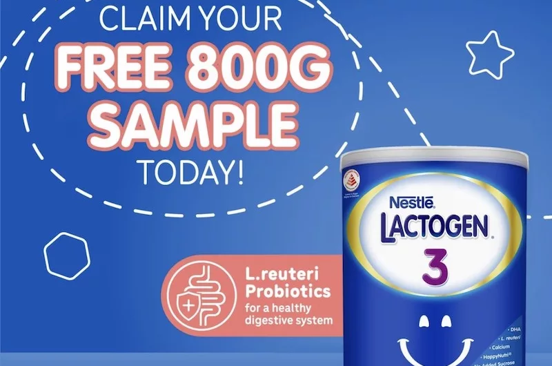Nestlé LACTOGEN 3 Growing Up Milk Formula Free 800g Sample Tin
