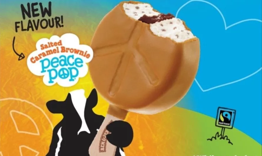 Free Ben & Jerry’s Salted Caramel Brownie Peace Pop Ice Cream From Peace On The Streets Pop-Up Singapore