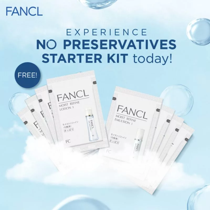 FANCL Free Starter Kit - Free Samples of Moist Refine Lotion I & Moist Refine Emulsion I