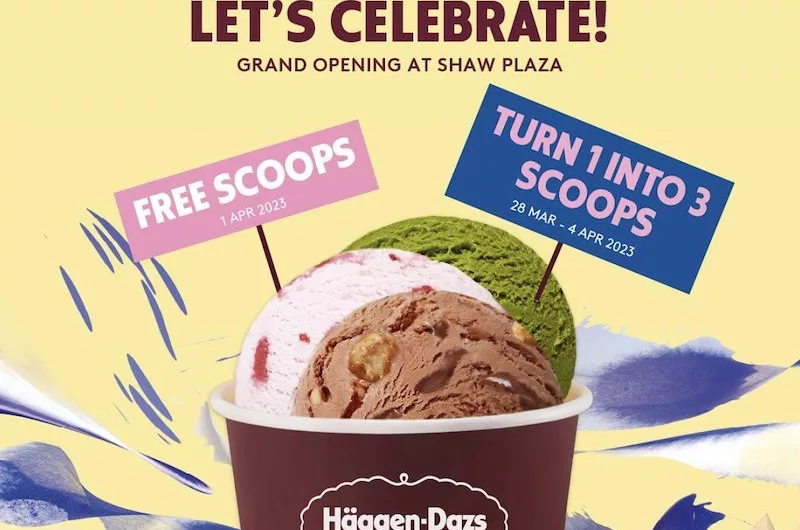 Häagen-Dazs FairPrice Shaw Plaza: Free Ice Cream & 3-For-1 Offer