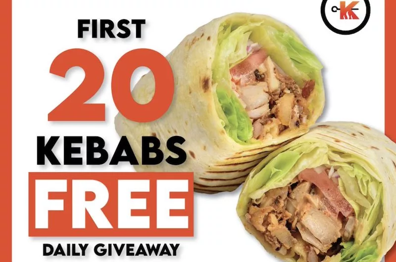 Kebabs Faktory Sengkang Grand Mall – 20 Free Kebab Wraps Daily