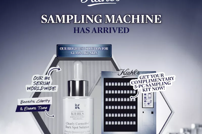 Kiehl’s Free Samples – Collect Free 5-Pc Sample Kit From Kiehl’s Vending Machine Singapore