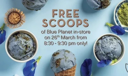 Kind Kones Singapore Free Blue Planet Ice Cream
