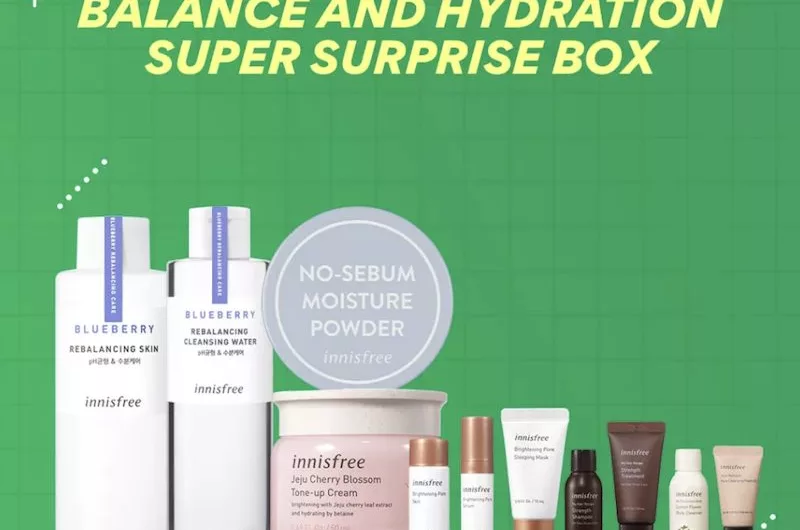 FLASH DEAL: 69% Off INNISFREE Balance and Hydration Super Surprise Box – Only $29!