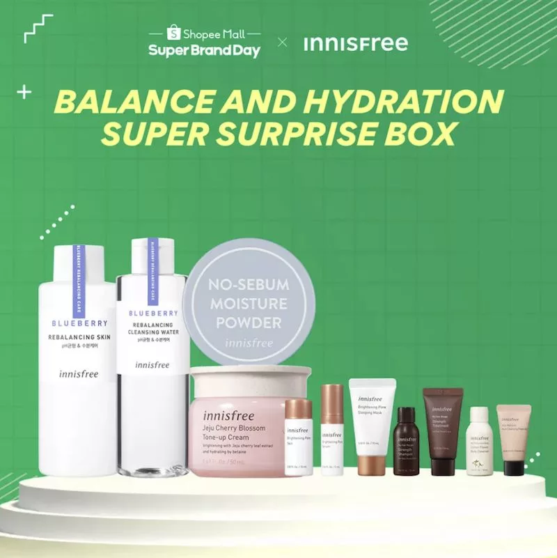 FLASH DEAL: 69% Off INNISFREE Balance and Hydration Super Surprise Box - Only $29!