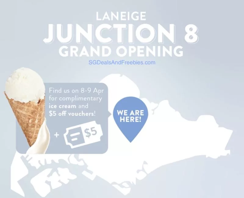 Free Ice Cream At LANEIGE Junction 8 Grand Opening