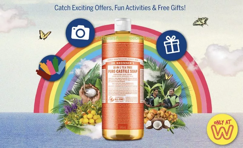 Free Refill Of Dr. Bronner’s Pure-Castile Liquid Soap At Pop-Up In Watsons Takashimaya