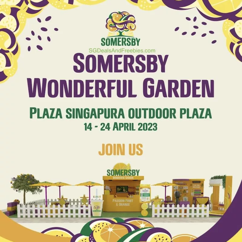 Free Somersby Slushie At Somersby Wonderful Garden Pop-Up Plaza Singapura