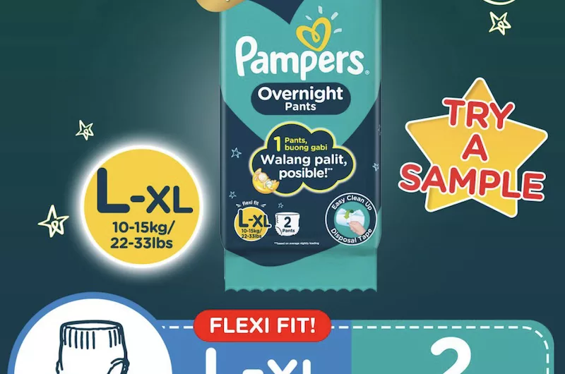 Pampers Overnight Pants Diaper 2-Pc Sample For 99 Cents!