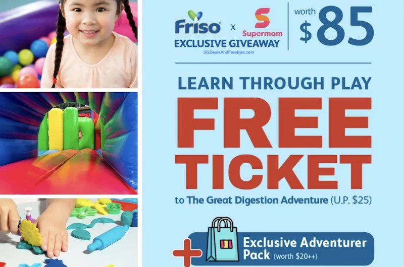 Free Ticket To The Great Digestion Adventure, Friso Gold 3 900g Milk Formula Tin & Adventurer Pack