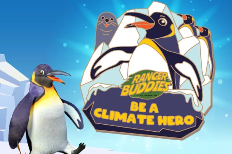 Free Limited Edition Mandai Wildlife Reserve Ranger Buddies Arlo The Penguin Pin Badge