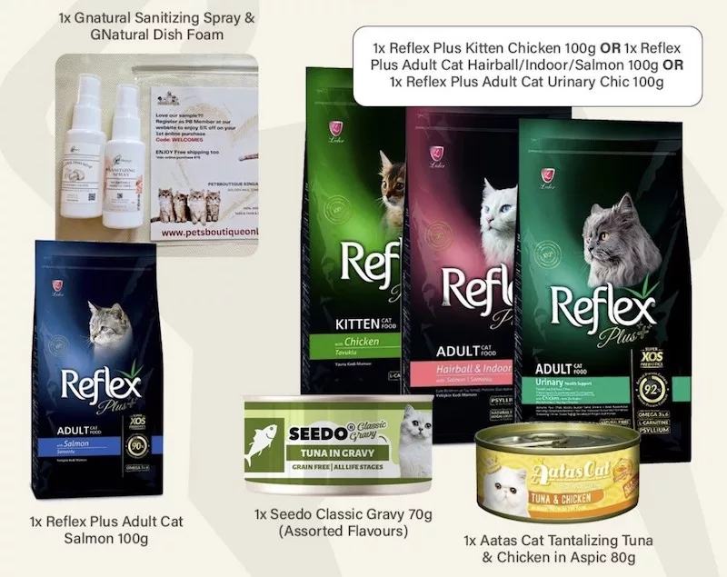 Asia Cat Expo 2023 Free Cat Food Goody Bag Items