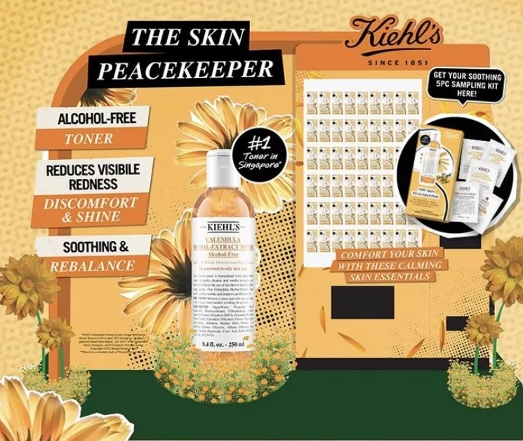 Collect Free Kiehl's 5-Pc Soothing Sample Kit From Kiehl's Vending Machine