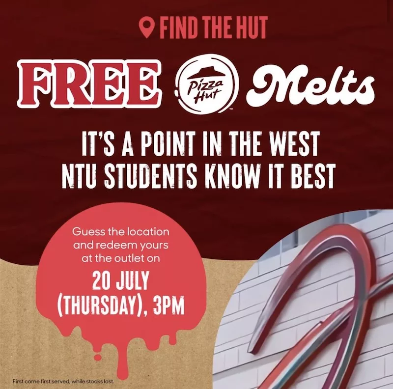 Free Pizza Hut Melts From Pizza Hut Jurong Point