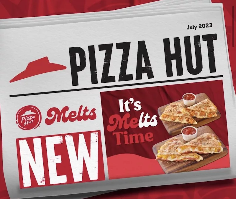 Free Pizza Hut Melts Today!