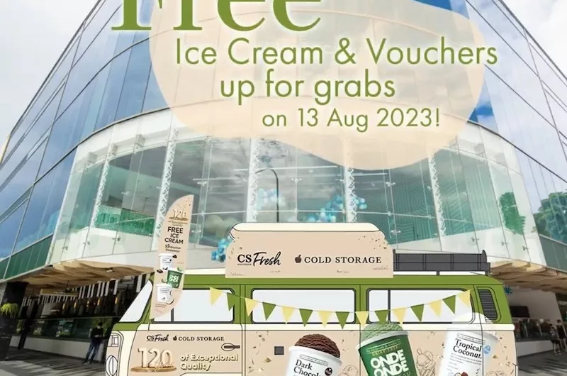 Free The Ice Cream & Cookie Co. Ice Cream & $5 Off Vouchers From CS Fresh Truck i12 Katong
