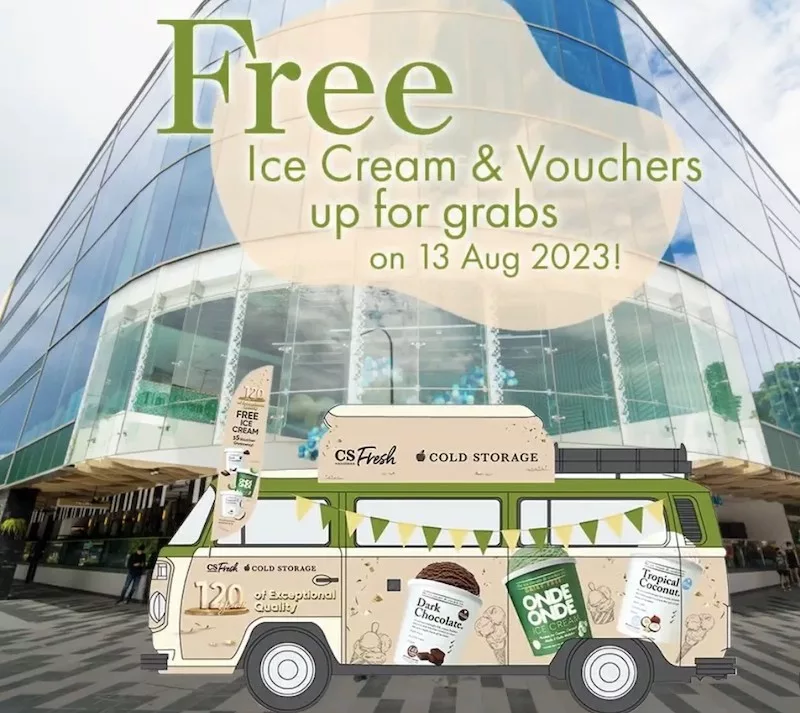 Free Ice Cream & Vouchers From CS Fresh Truck i12 Katong
