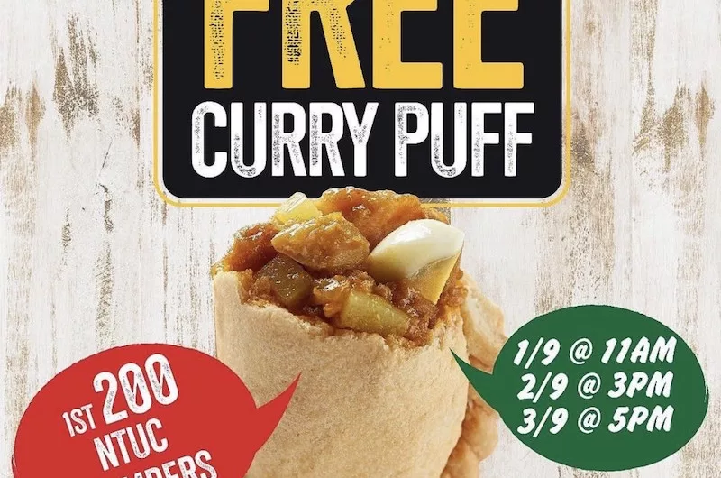 Free Old Chang Kee Curry Puffs For NTUC Members