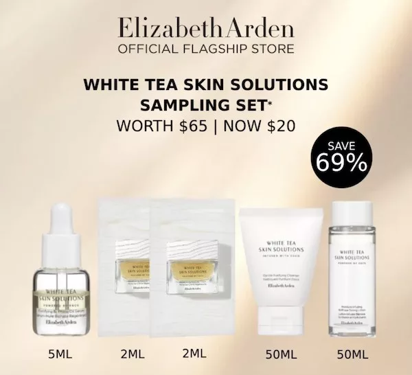 Elizabeth Arden White Tea Skin Solutions Sample Set