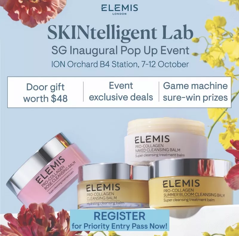 Free Door Gift, Samples & Sure-win Game At Elemis SKINtelligent Lab Pop-up