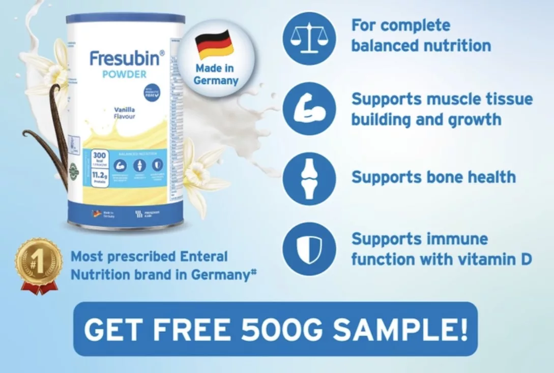 Fresubin Powder 500g Free Sample Tin