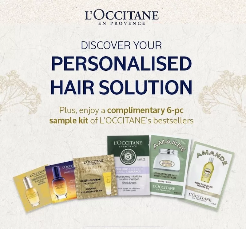 L'OCCITANE Five Essential Oils Bar Pop-Up ION Free 6-Pc Bestsellers Sample Kit
