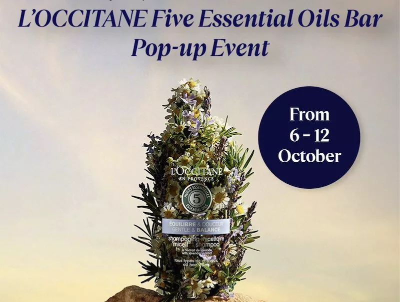 L'OCCITANE Five Essential Oils Bar Pop-up ION - Free 6-Pc Sample Kit