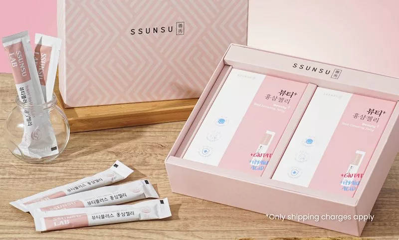 2 Free Boxes Of SSUNSU Red Ginseng Beauty Jelly Worth $99