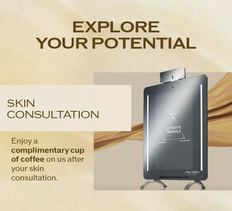 Complimentary Coffee After Skin Consultation At Shiseido Pop-Up ION