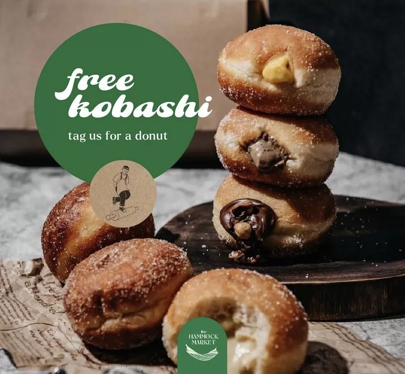 Free KŌBASHĪ Sourdough Donut From The Hammock Market Aperia Mall