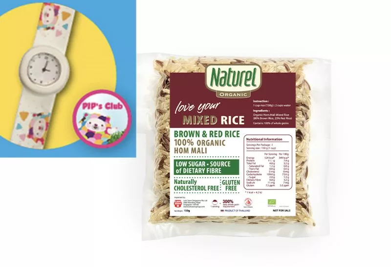 Free PIP Watch & Naturel Mixed Rice From Esplanade For Children's Day!