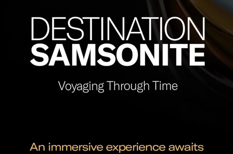 Free Samsonite Luggage Tag & Stickers At Destination Samsonite Exhibition
