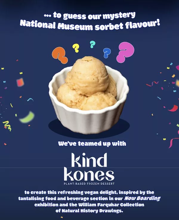 National Museum of Singapore Free Kind Kones NMS Sorbet Guess The Mystery Flavour