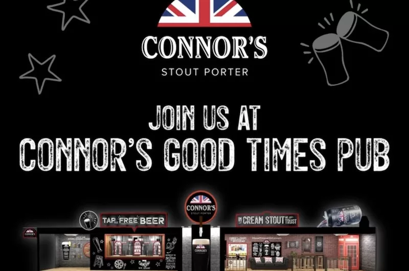 Free Connor’s Stout Beer & Tyrrells Crisps At Connor’s Good Times Pub Orchard