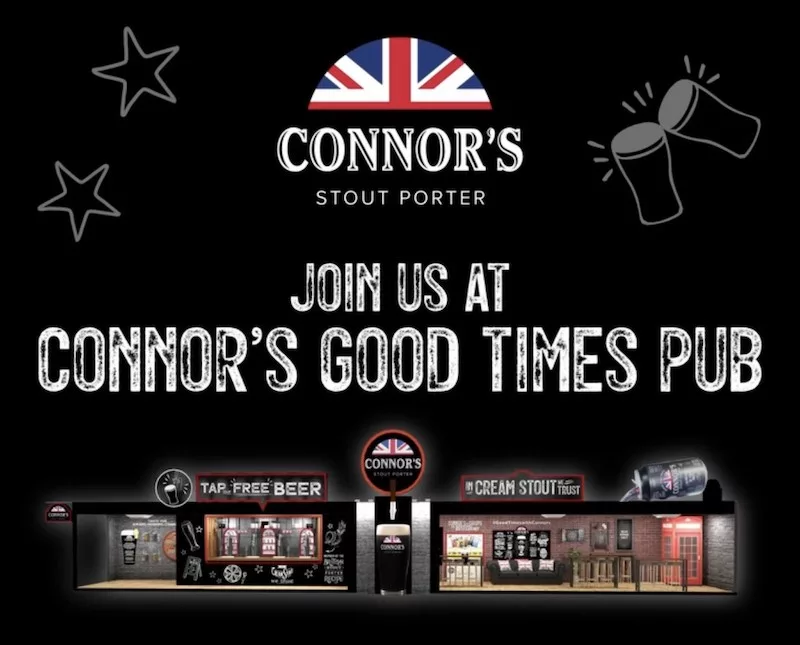 Free Connor's Stout Beer & Tyrrells Crisps At Connor's Good Times Pub Orchard