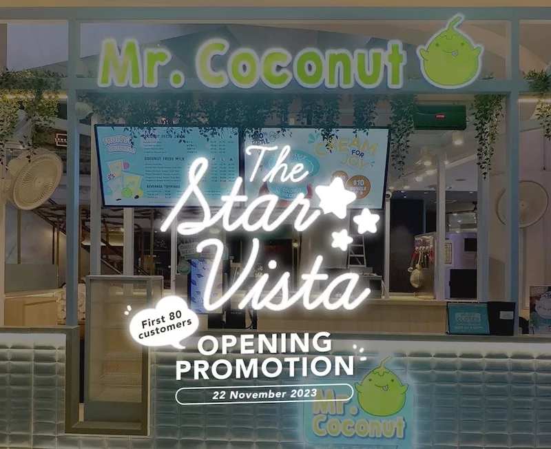 Free Mr Coconut Original Coconut Shake At The Star Vista Today!