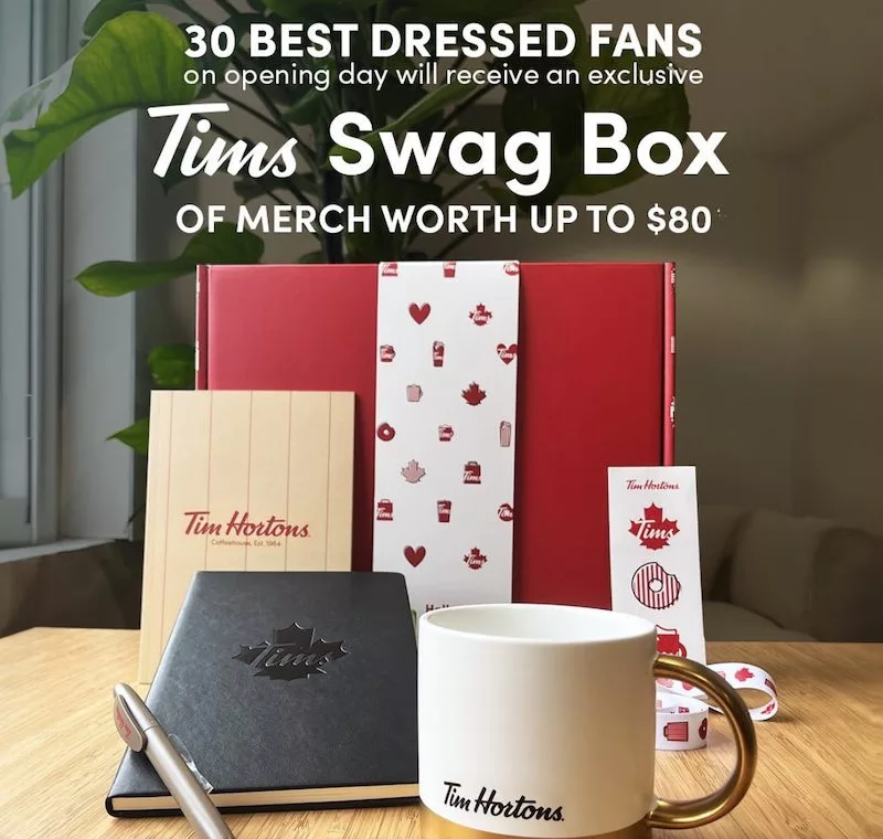 Free Tim Hortons Swag Box For Best Dressed
