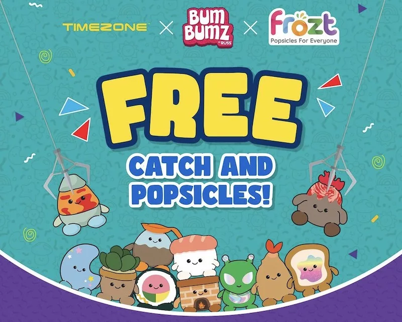 Timezone Free Try At Claw Machine & Frozt Popsicle