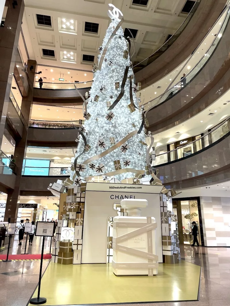 Chanel Christmas Tree Takashimaya Ngee Ann City Singapore
