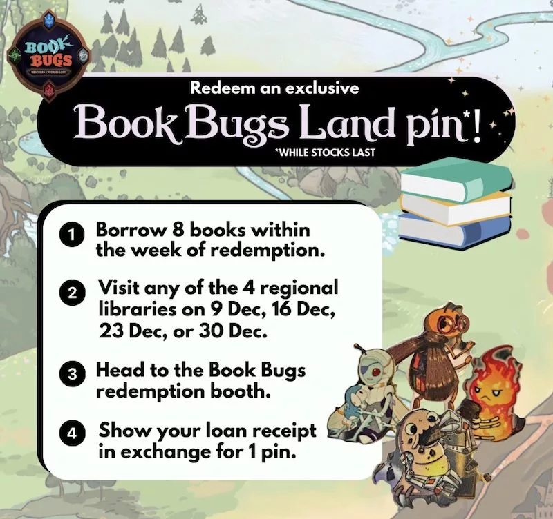 Free Book Bugs Land Pin Badges From Regional Libraries