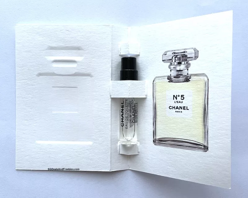 Free CHANEL N°5 L’EAU Perfume Sample - Singapore Deals & Freebies
