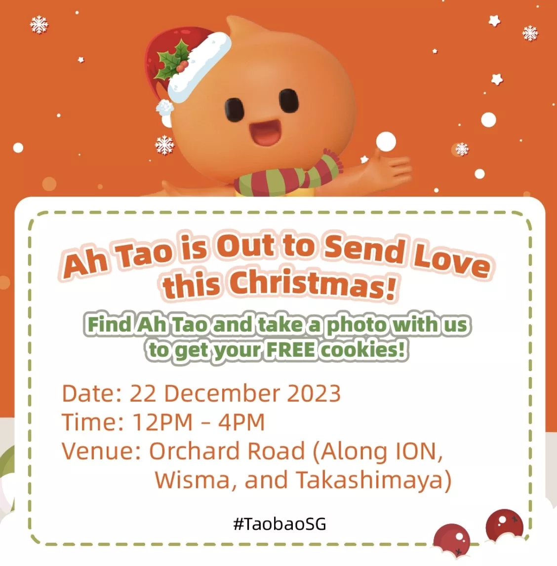 Free Christmas Cookie From Taobao Today