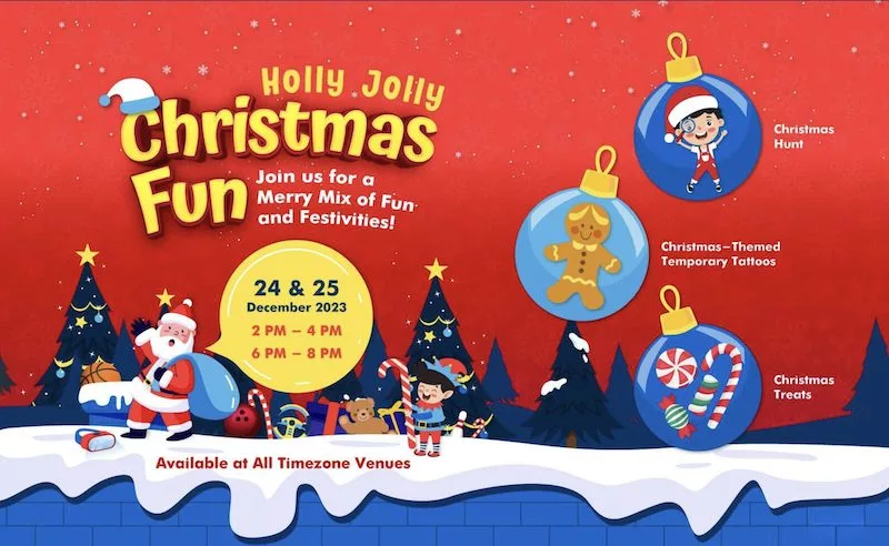 Free Christmas Treats & Prizes At TimeZone Today & Tomorrow!