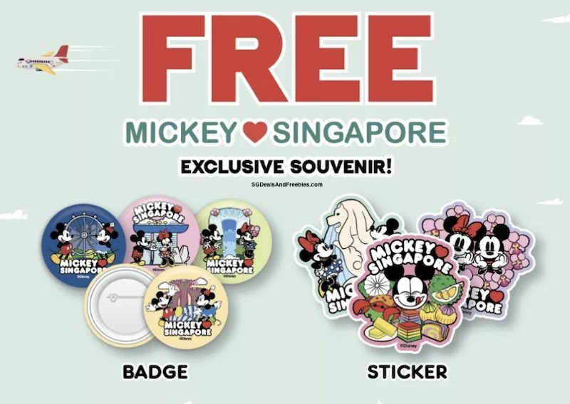 Free Exclusive Mickey Mouse Singapore Souvenir For Travellers