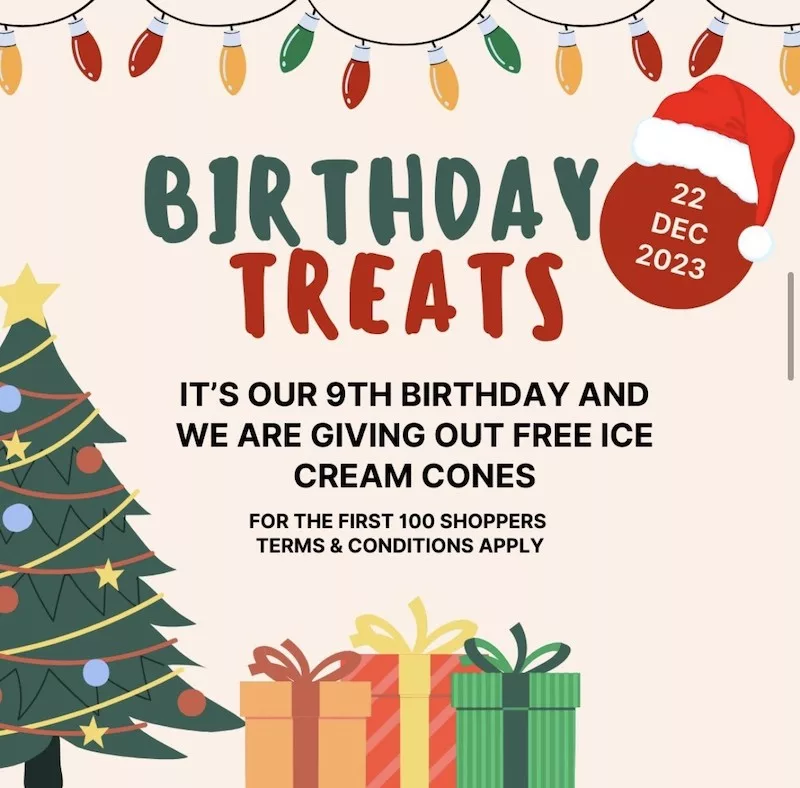 Free Ice Cream Cones At Paya Lebar Square 22nd December 2023