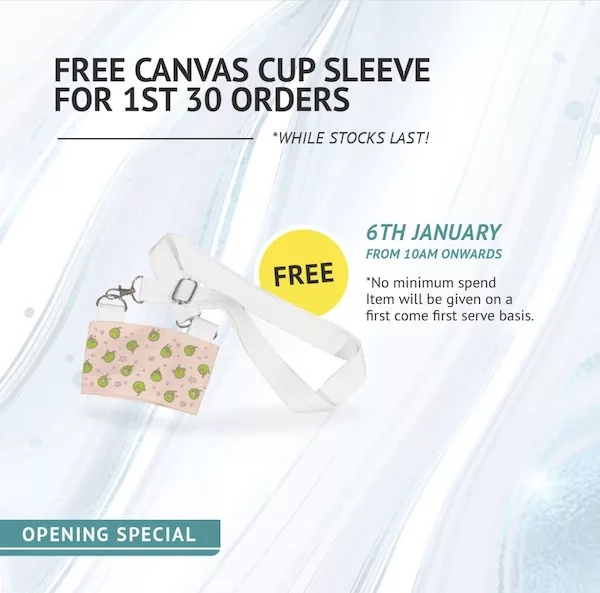 Free Mr Coconut Canvas Cup Sleeve