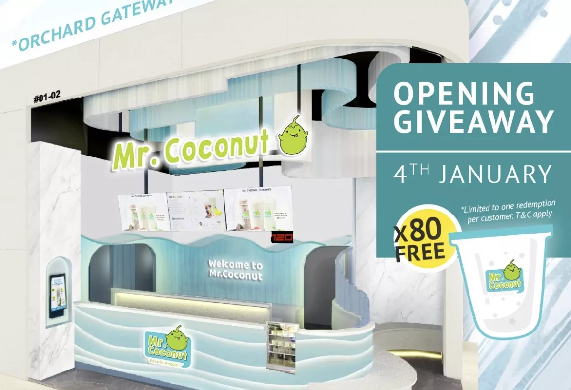 Free Mr Coconut Signature Coconut Shake At Orchard Gateway