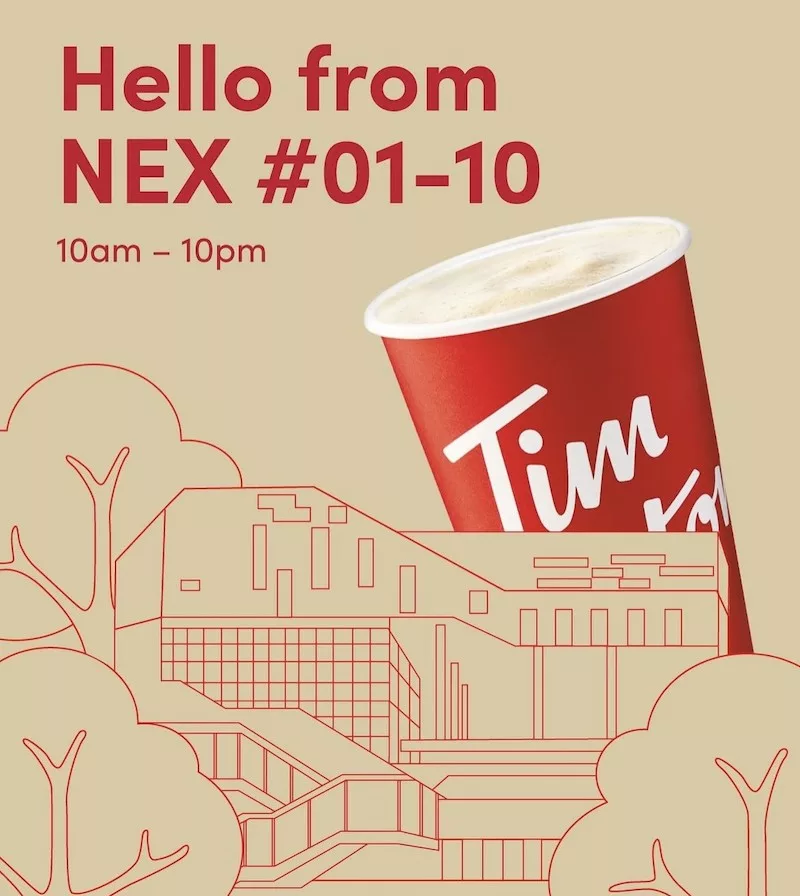 Tim Hortons Free Weekly Coffee For 6 Months From NEX Outlet