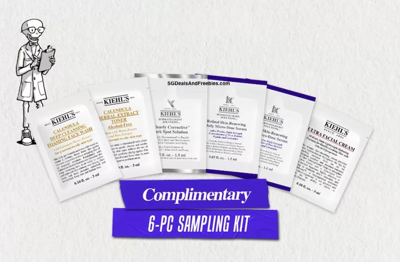 Free Kiehl's 6-Pc Sample Kit At Kiehl's Brightest Skin Experience Pop-Up