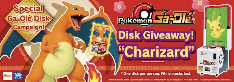 Free Pokémon Charizard Ga-Olé Disk